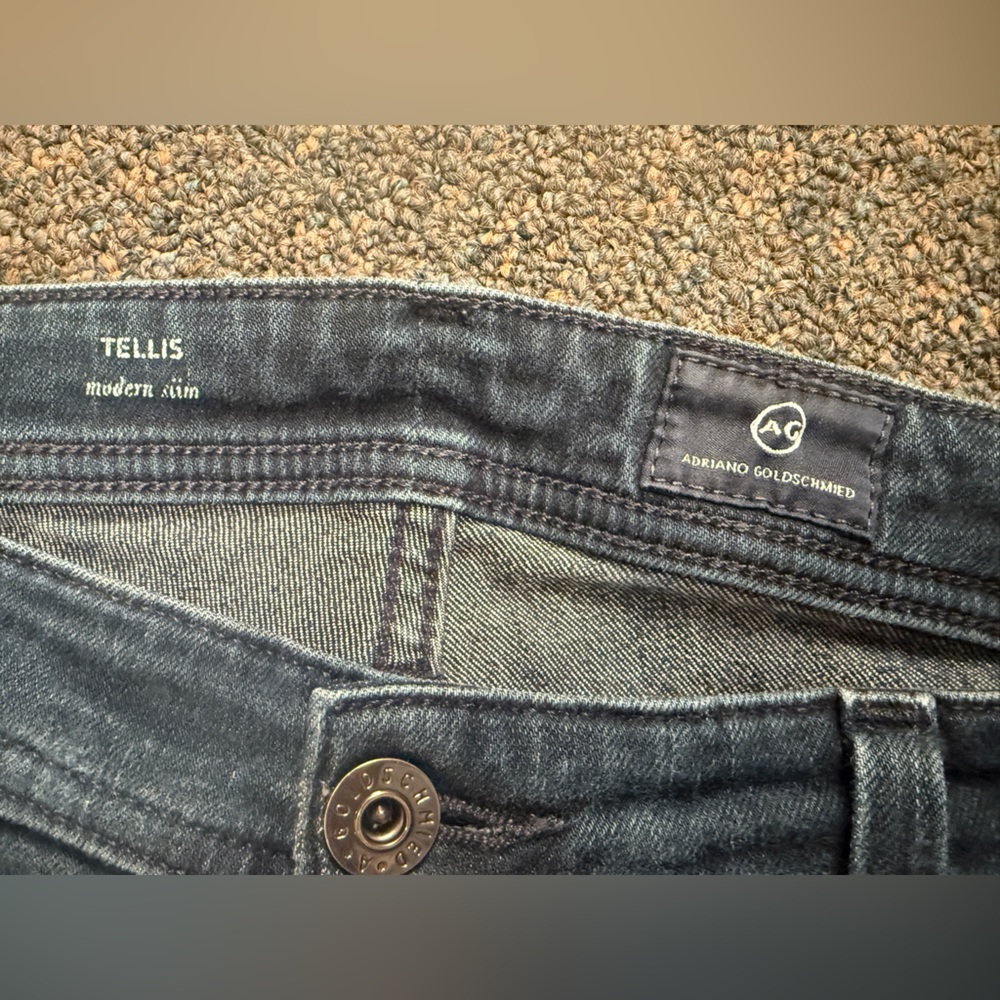 AG Adriano Goldschmied The Tellis Modern Slim Stretch Blend Jeans Mens 32 x 34 - Picture 3 of 9
